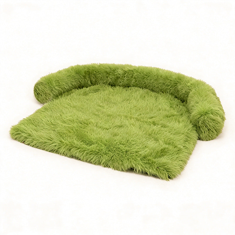 Luksus Falsk Pels Lounger Hundeseng