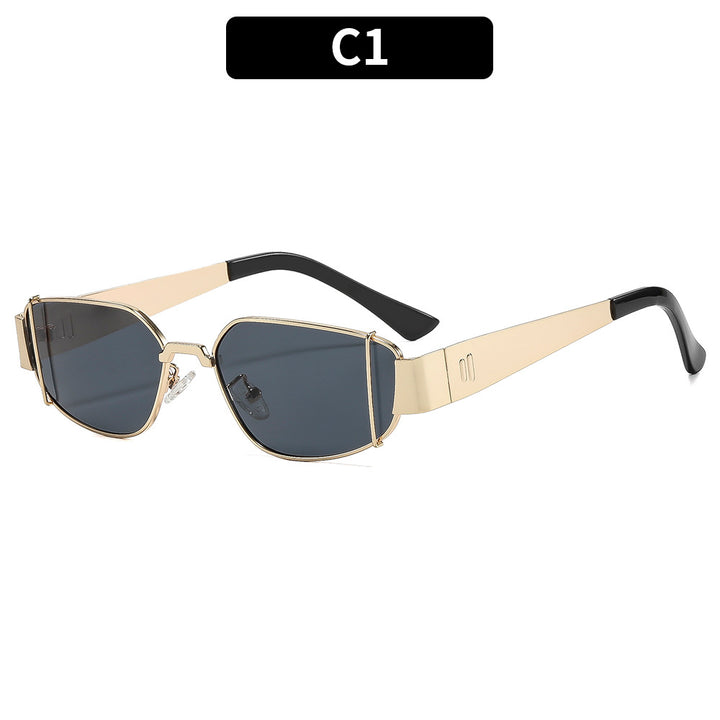 Dame designer solbrille i moderne, kantete stil Skanto