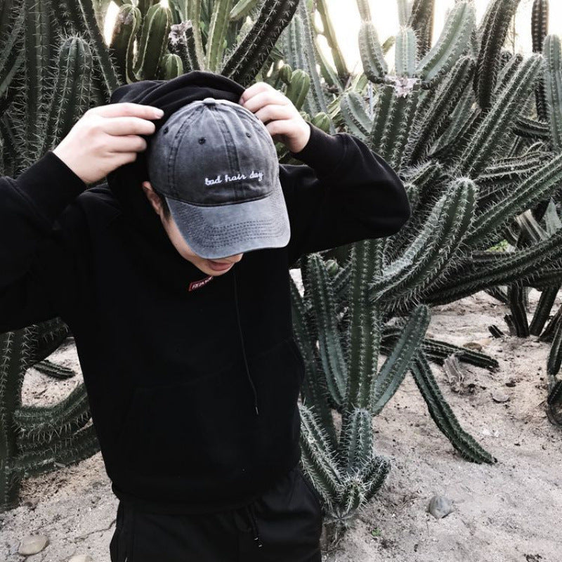 Kvinnenes Broderte Fritidsmyk Bomull Baseball Caps Skanto