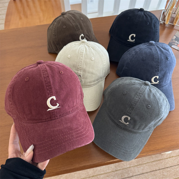 Herre Vintage-Inspirert Vasket Denim Caps Skanto