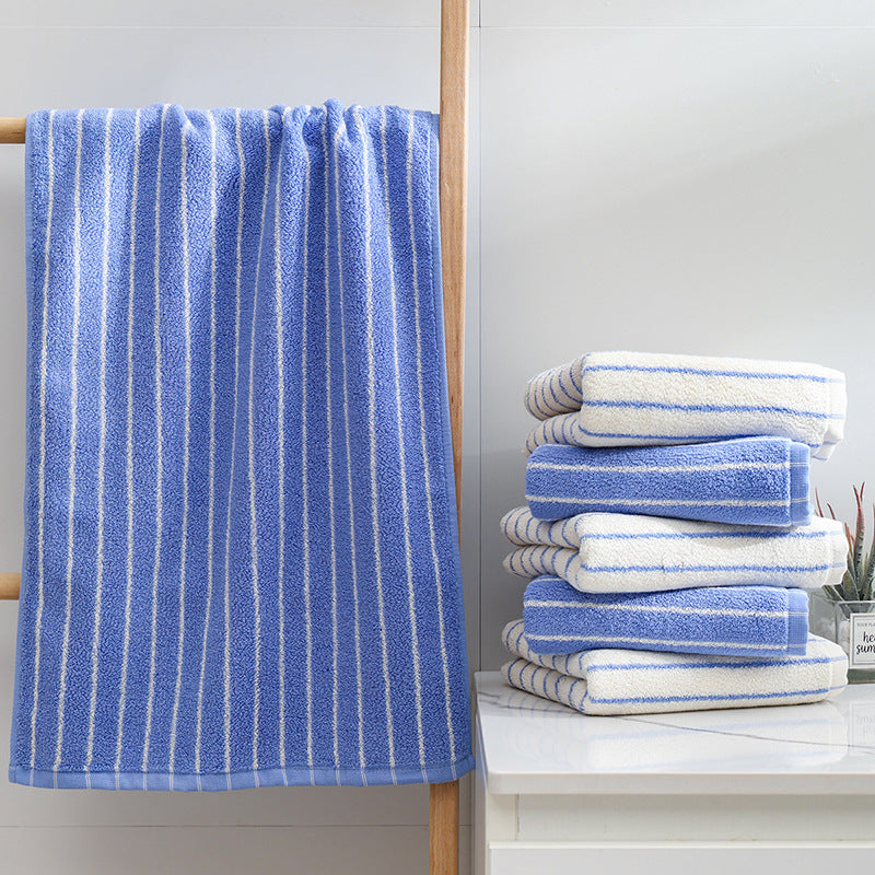 Damer Elegant Frotté Håndkle med Stripemønster Skanto