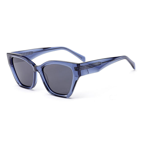 Dame solbrille med moderne ramme og lekne detaljer Skanto