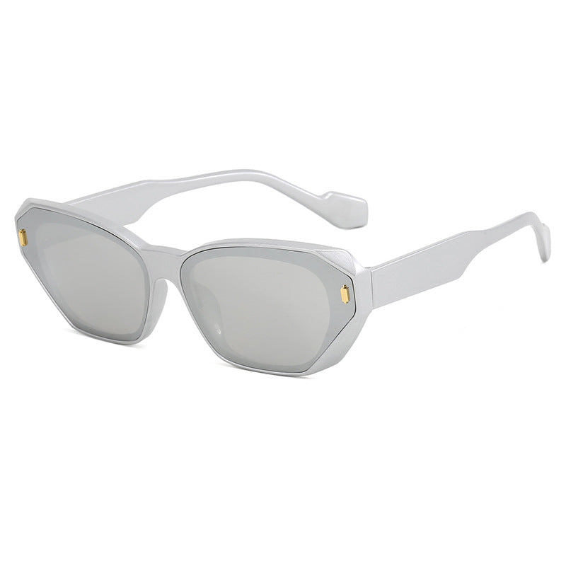 Dame futuristisk diamant-solbrille Skanto