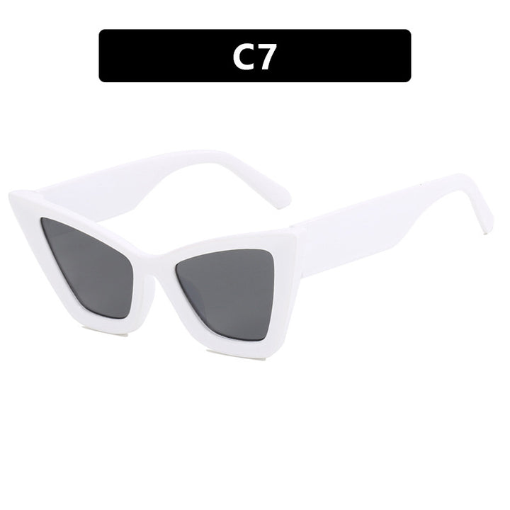 Damer Cat-Eye solbrille med elegante linser og UV-beskyttelse Skanto