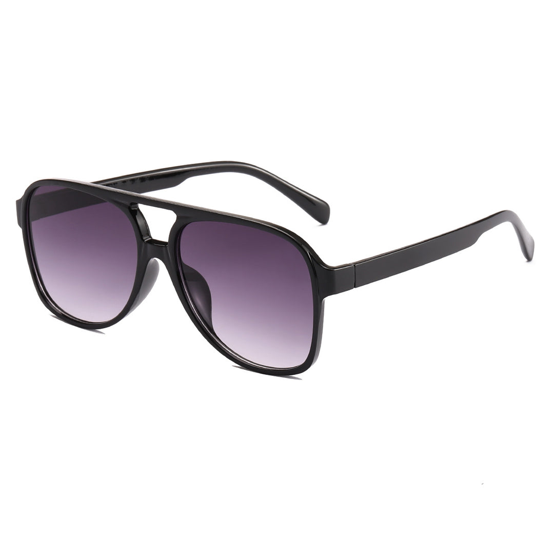 Dame moteriktig kvadratisk solbrille med bred ramme Skanto