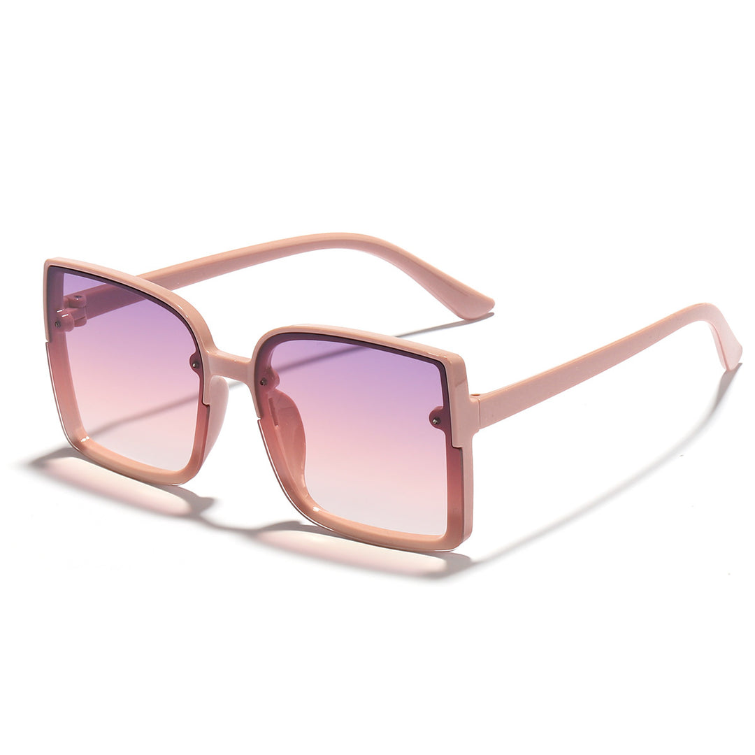Dame oversized kvadratisk solbrille med moderne gradienteffekt Skanto