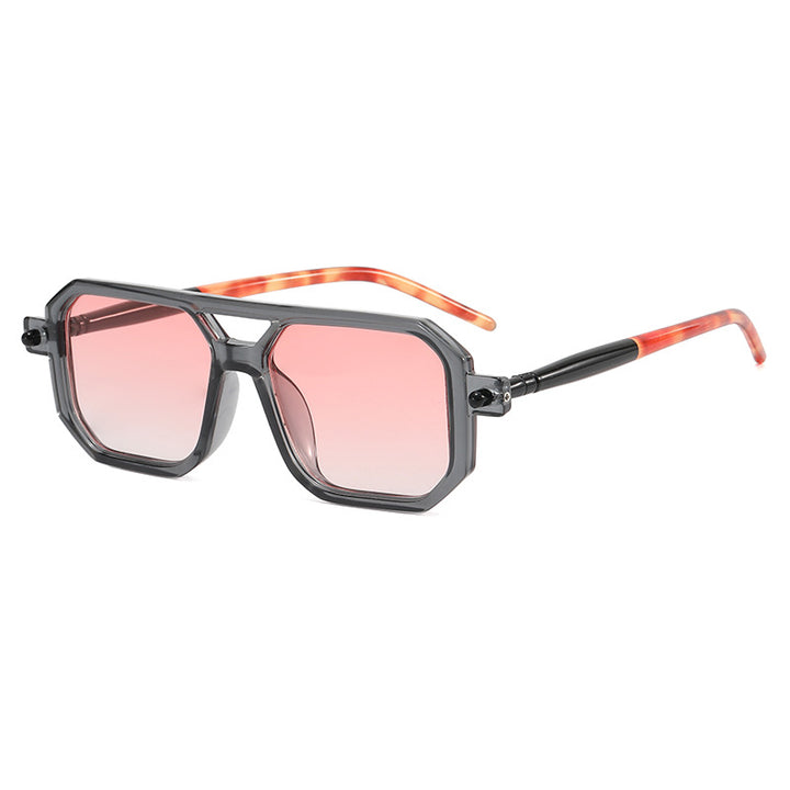 Dame modische Achteck solbrille Skanto
