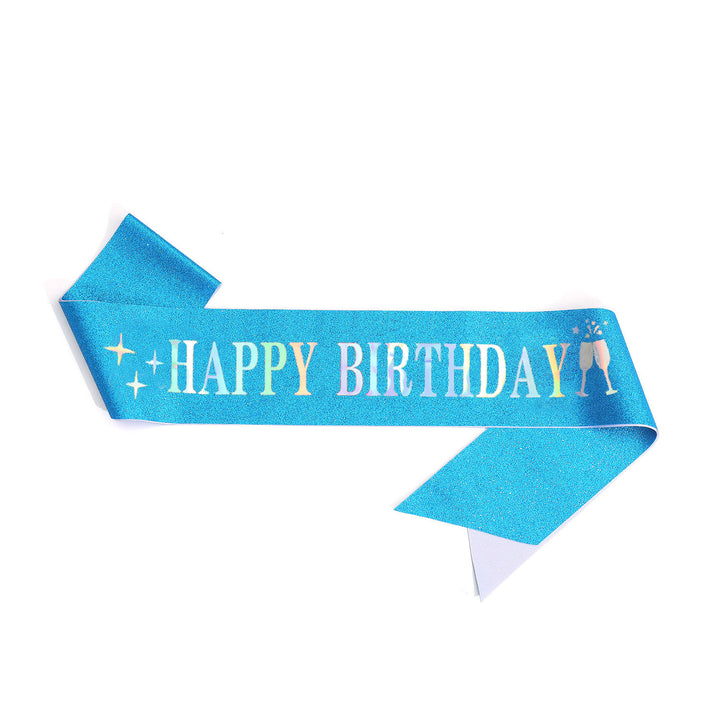 Dame Funkenkrone med "Happy Birthday" skrift Skanto