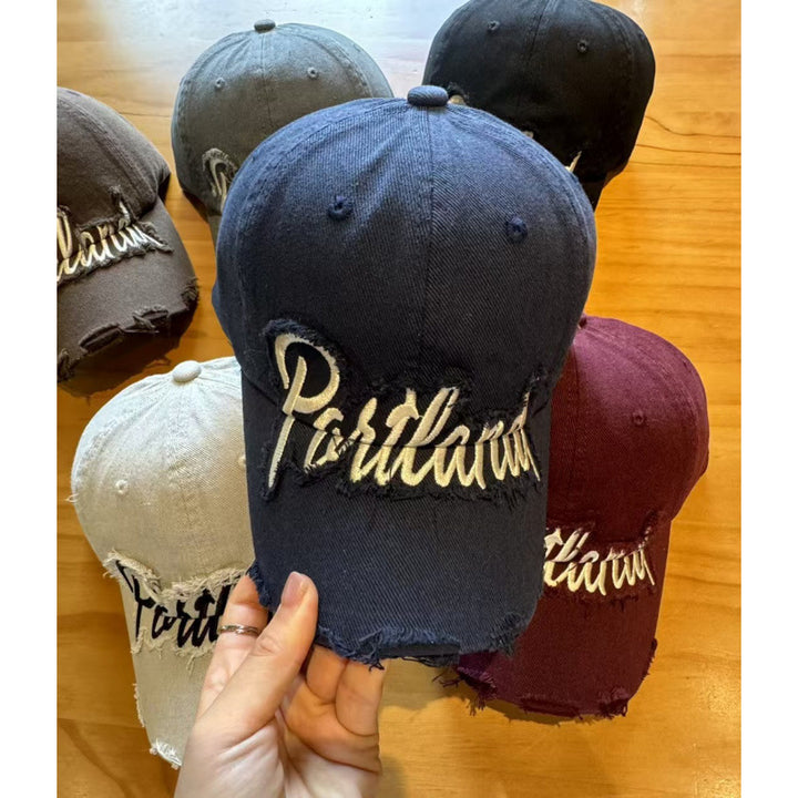 Unisex Slittet Bomull Baseball Cap Skanto
