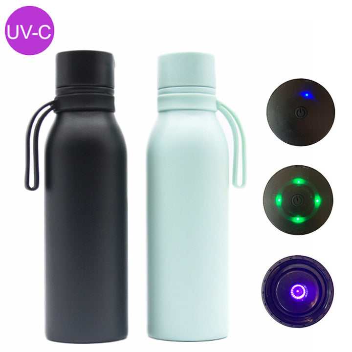 Damer UV-desinfeksjons vannflaske med LED-display og USB-tilkobling Skanto