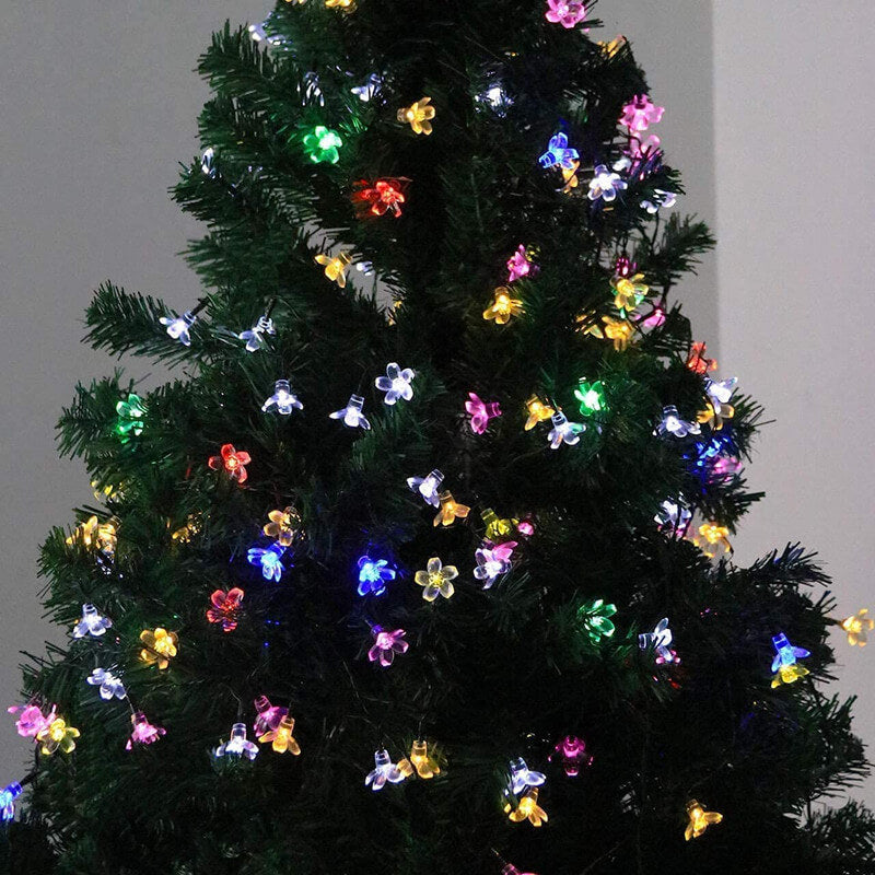 Skanto | LED Solar Sakura String Lights Vanntette Utendørs Fe Blomster Lys