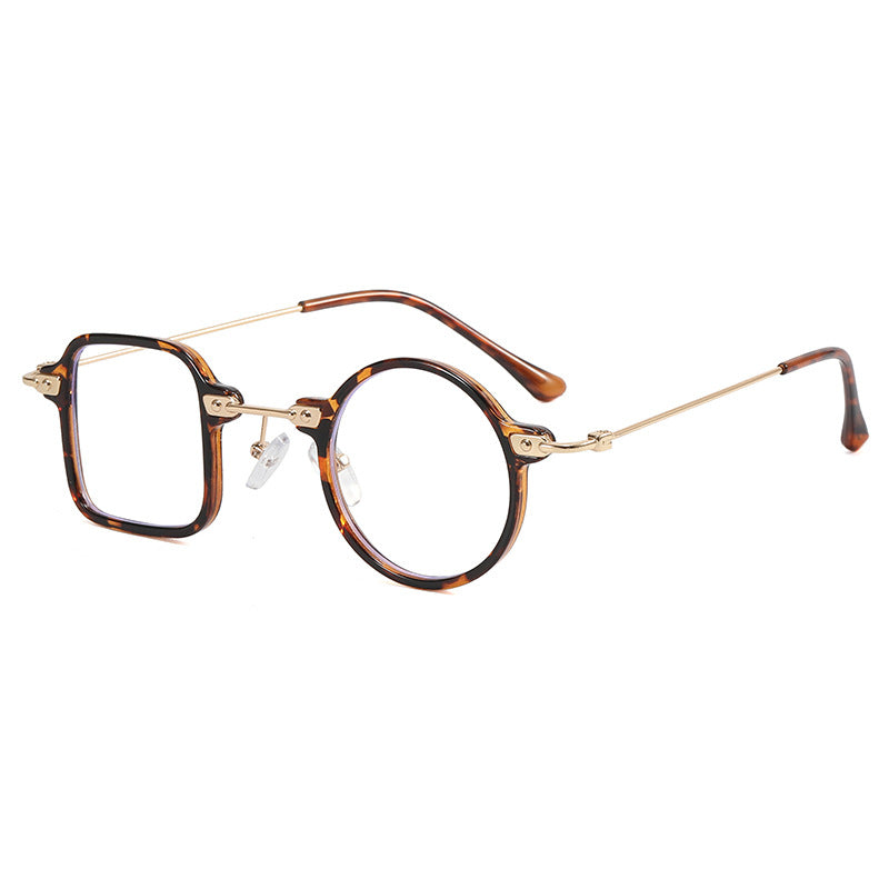 Dame elegant rund hybridbrille med kvadratisk design Skanto
