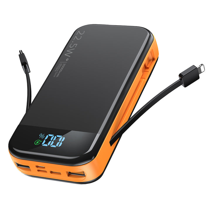 Powerbank med integrert digital batteriindikator og flertall hurtigladefunksjon Skanto