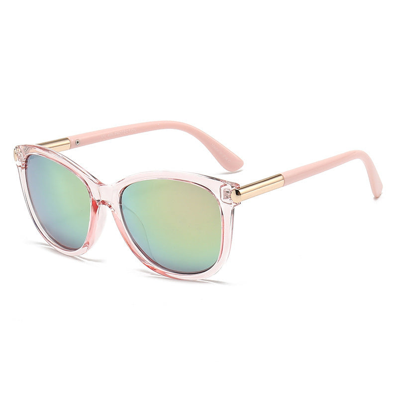 Dame Elegant Oversized Solbrille med stilfull ramme Skanto