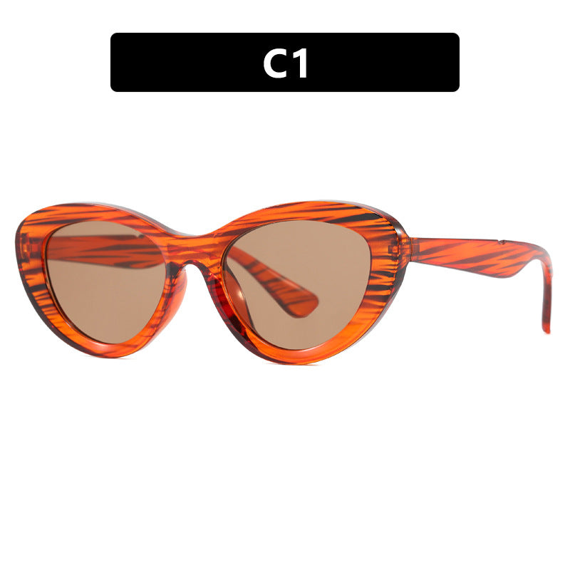Dame Cat-Eye solbriller i unikt design Skanto