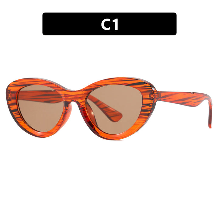 Dame Cat-Eye solbriller i unikt design Skanto