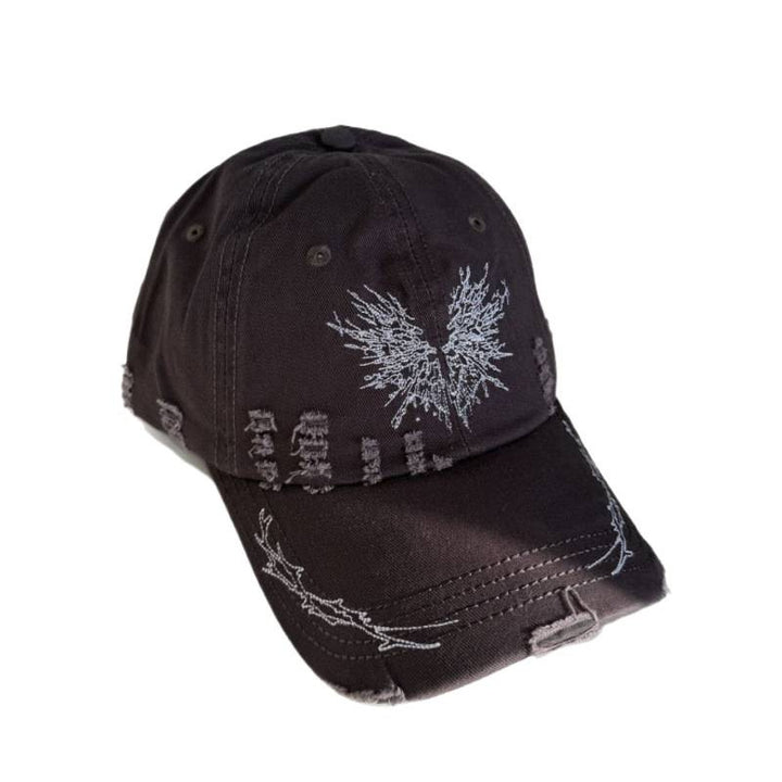 Kvinners Slitt Grafisk Snapback Caps Skanto
