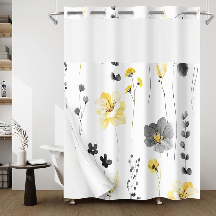 Kunstnerisk Blomster Dusjforheng Skanto