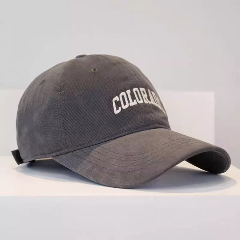 Herrer Bomull Justerbar Brodert Baseball Caps Skanto