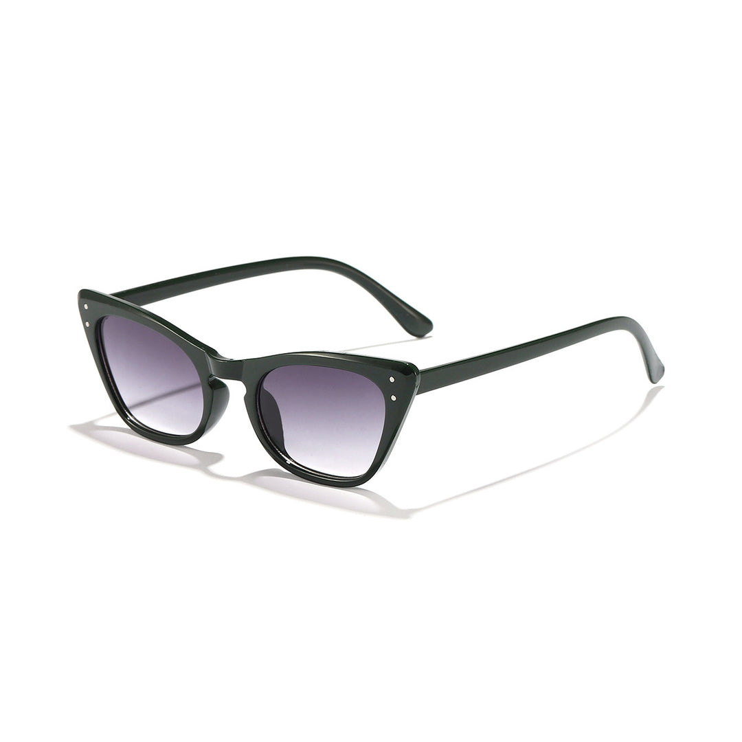 Dame Cat-Eye solbriller med speilende glass og stilfull ramme Skanto