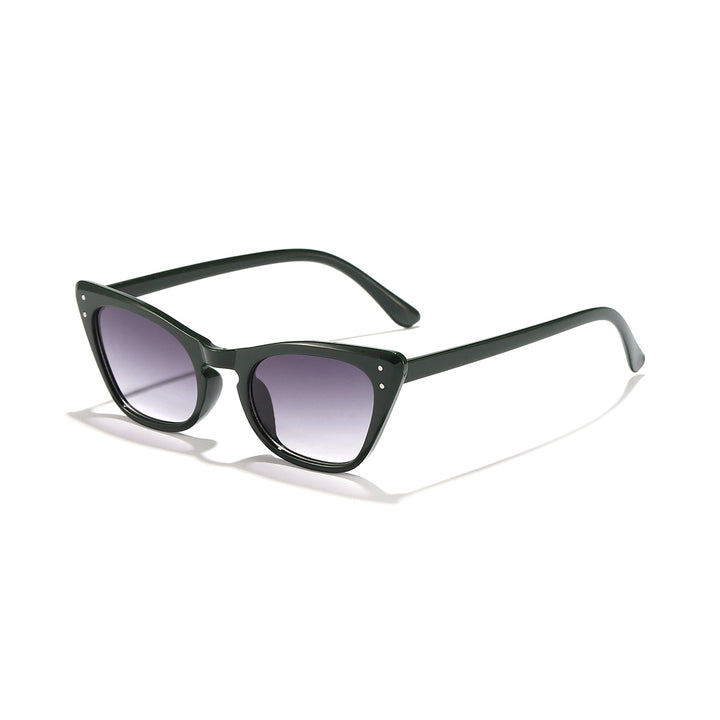 Dame Cat-Eye solbriller med speilende glass og stilfull ramme Skanto