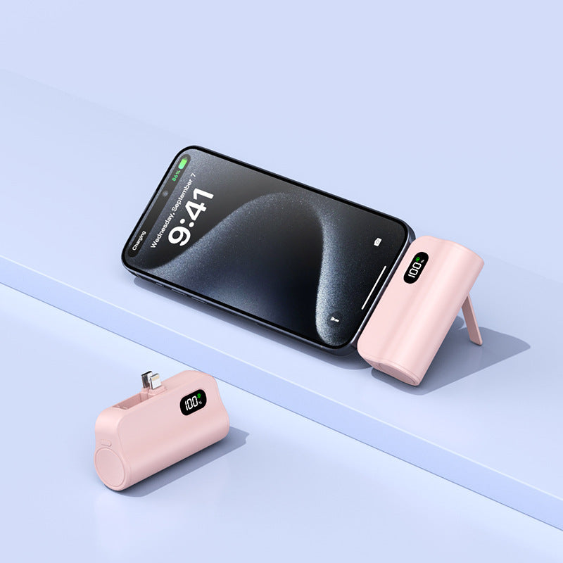 Sammenleggbar powerbank med digital ladingsindikator Skanto