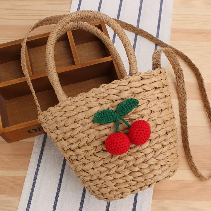 Handbag with fruity crochet motif Skanto