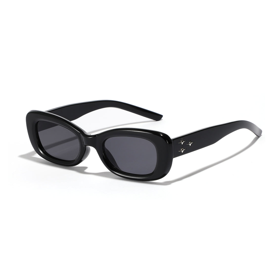 Dame moteriktig solbrille i spennende leopardmønster Skanto