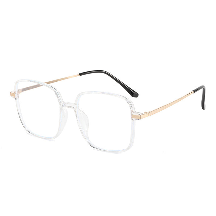 Dame kvadratisk designbrille med filigran metallramme Skanto