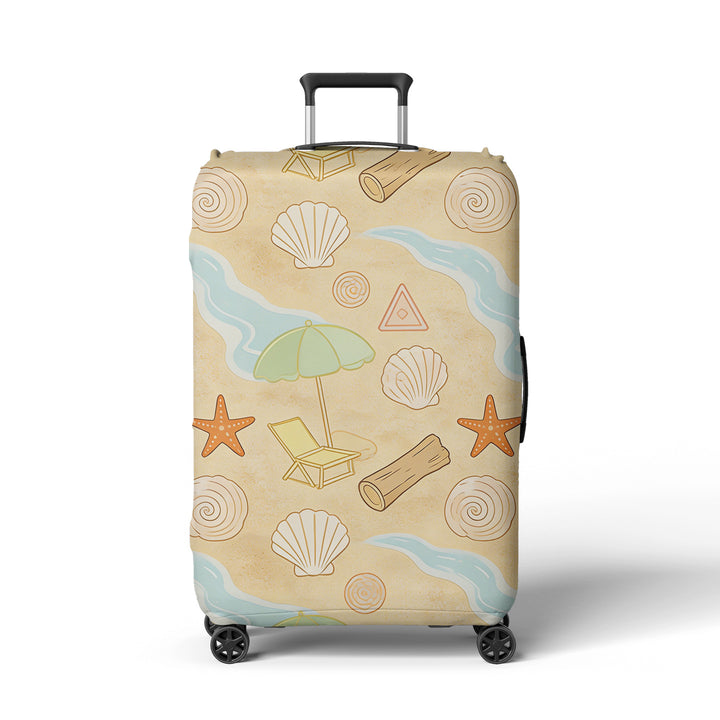 Damer koffertrekk med strandmotiv Skanto