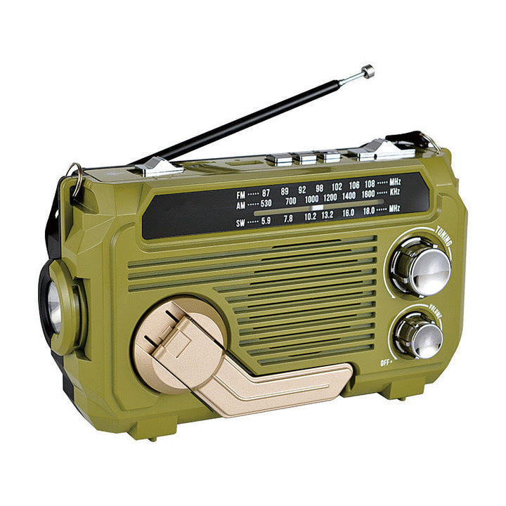 Solenergidrevet radio for camping | Skanto