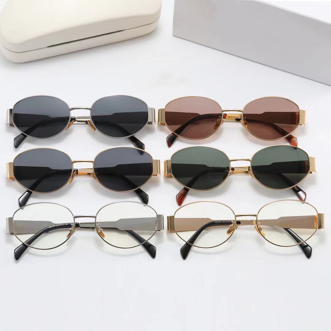 Dame eksklusiv ovalformet designer-solbrille Skanto