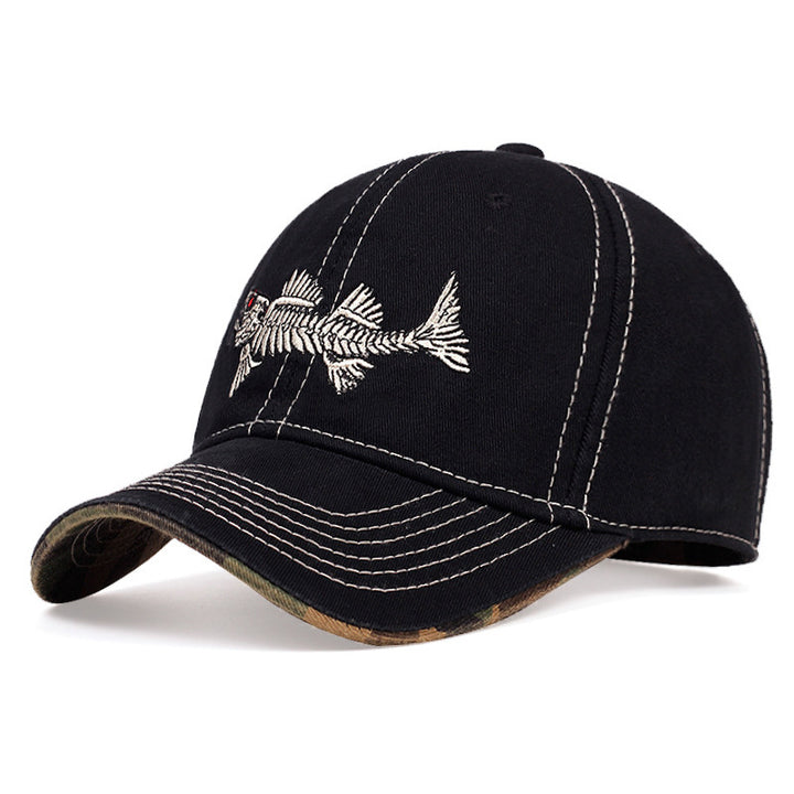 Menns Brodert Fisketema Baseball Caps Skanto