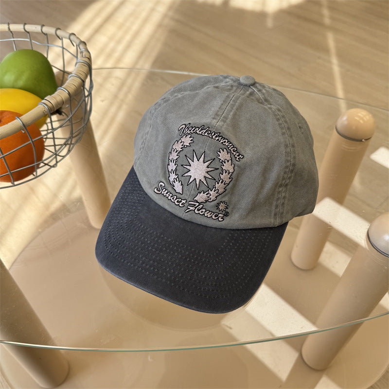 Kvinners Brodert Bomull Baseballcap Skanto 1783922608