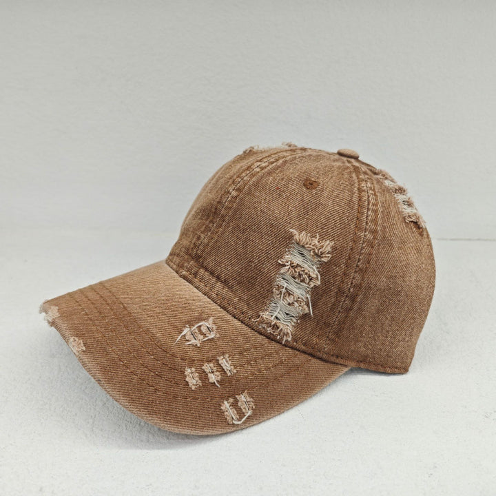 Kvinnenes Slitt Fritids Denim Baseball Caps Skanto