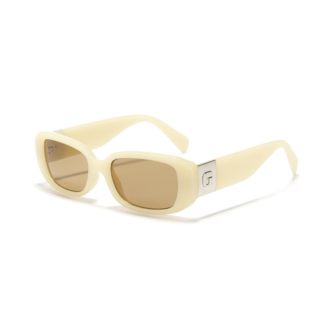 Dame moteriktig solbrille med luksuriøs acetatramme Skanto