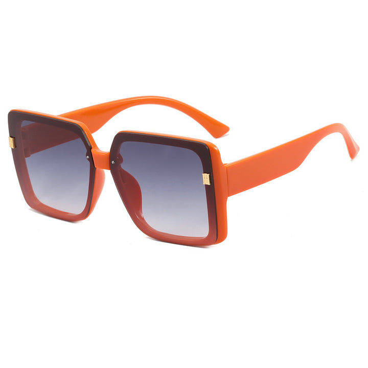Damer trendy oversized firkantet solbrille Skanto