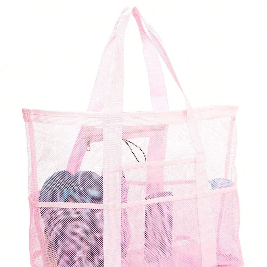 Stor strandbag av pustende mesh-materiale Skanto
