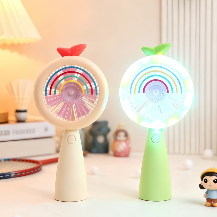 Dame Bærbar Mini-vifte med LED-belysning og innovativ skjermfunksjon Skanto