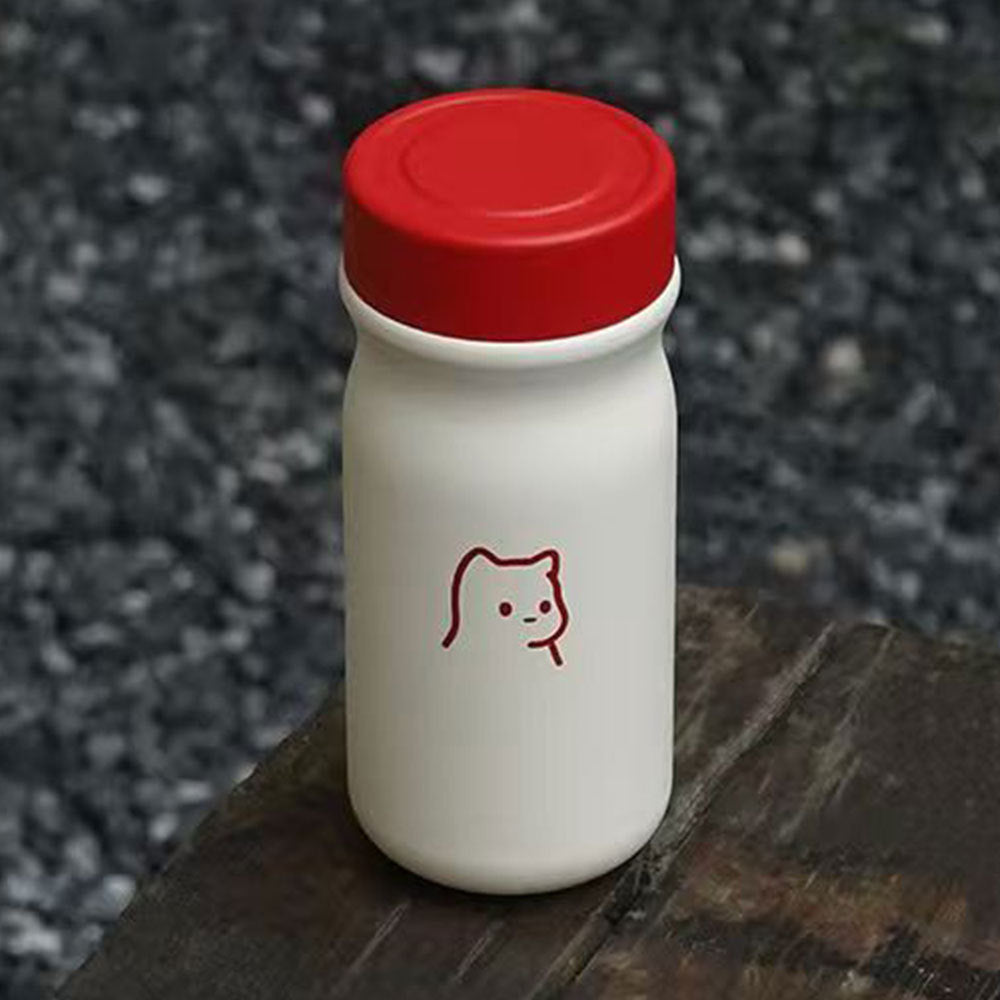 Damen Isoliertrinkflasche mit sicherem Klappdeckel und stylischem Tiermotiv Skanto