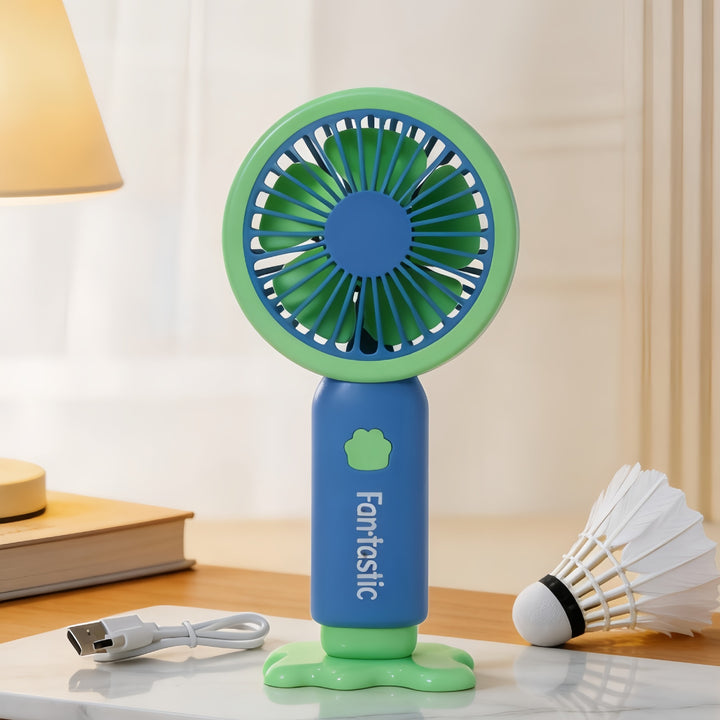 Dame Bærbar Håndvifte med multifunksjonell USB-ladefunksjon og ergonomisk design Skanto