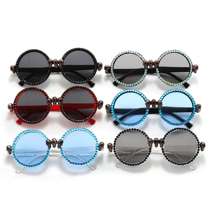 Dame Ekstravagant rund solbrille Skanto