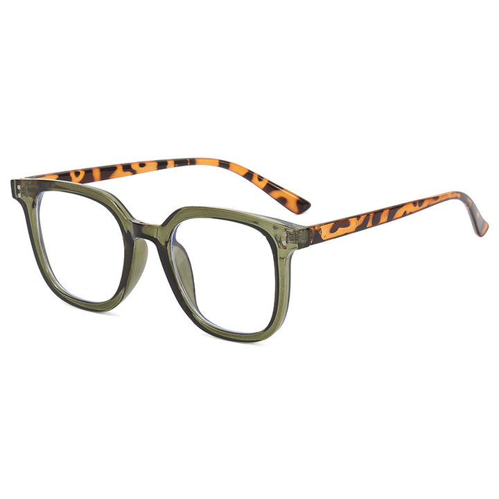 Dame kvadratisk designerbrille med tykk ramme og elegant profil Skanto