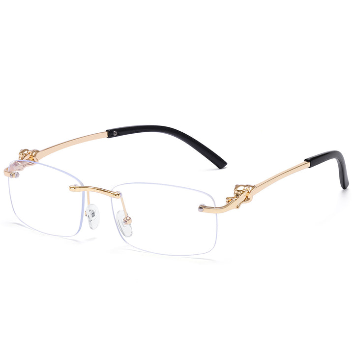 Damer elegante solbriller med komplisert utformet metallramme Skanto