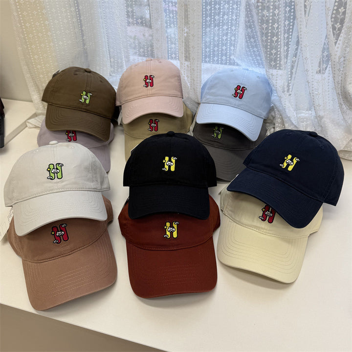 Kvinne Casual Brodert Baseball Caps Skanto