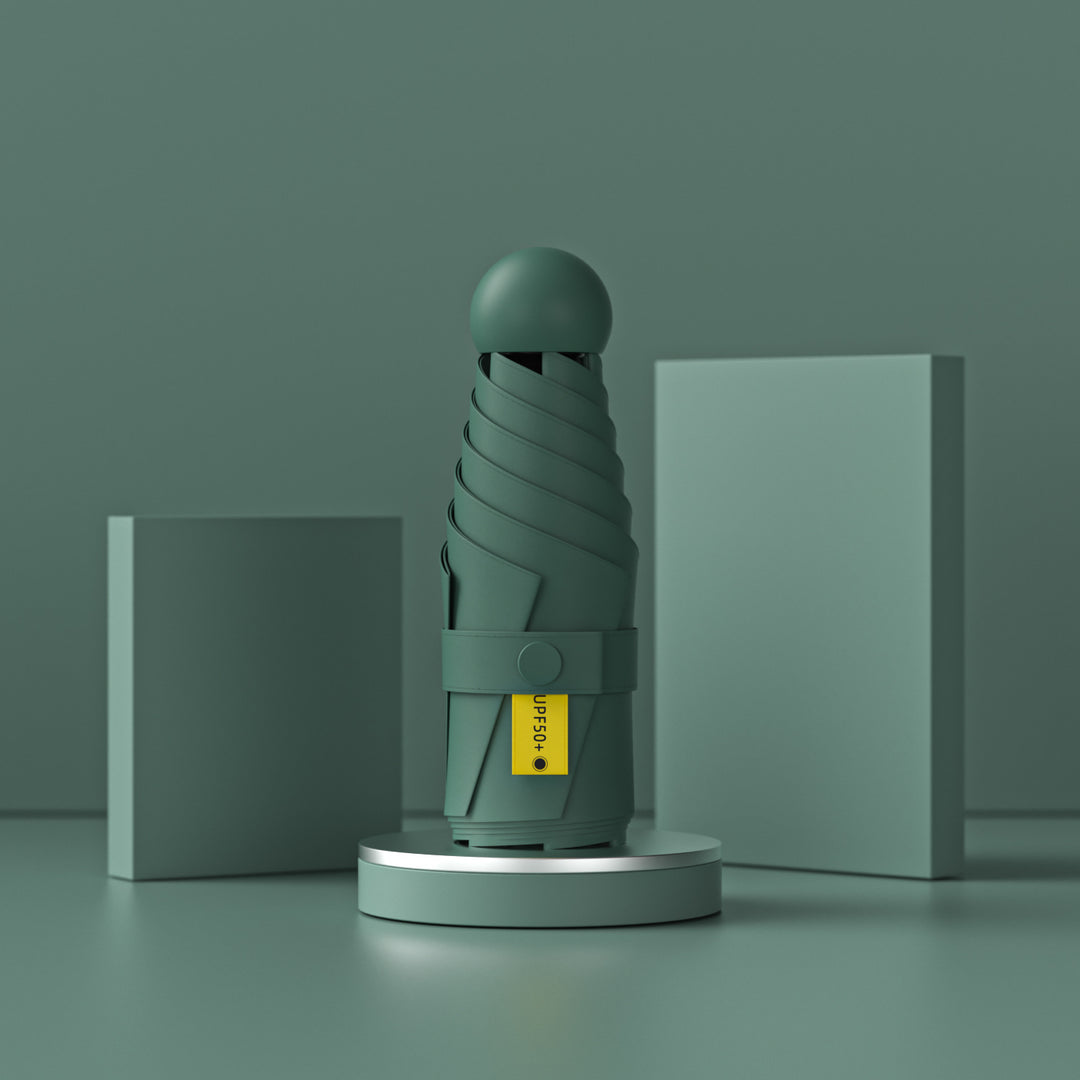 Damer UV-beskyttende sammenleggbar paraply med unikt design Skanto