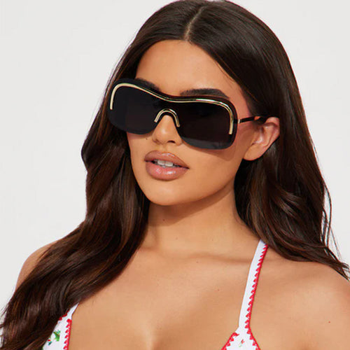 Dame Oversized Fashion Solbriller Skanto