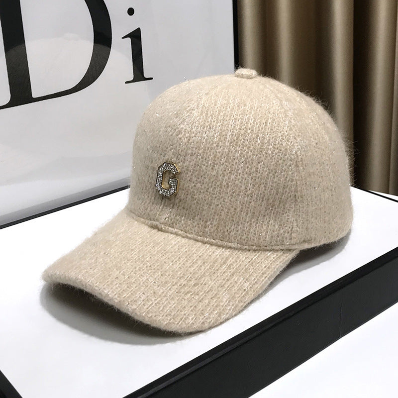 Kvinne Elegant Teksturer Fleece Baseball Caps Skanto