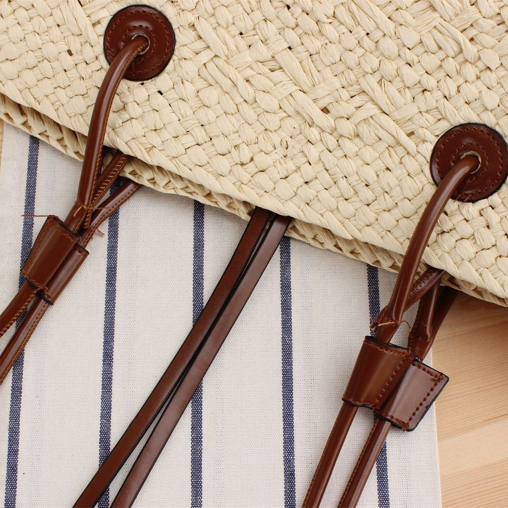 Beach Bag with Elegant Leather Straps Skanto