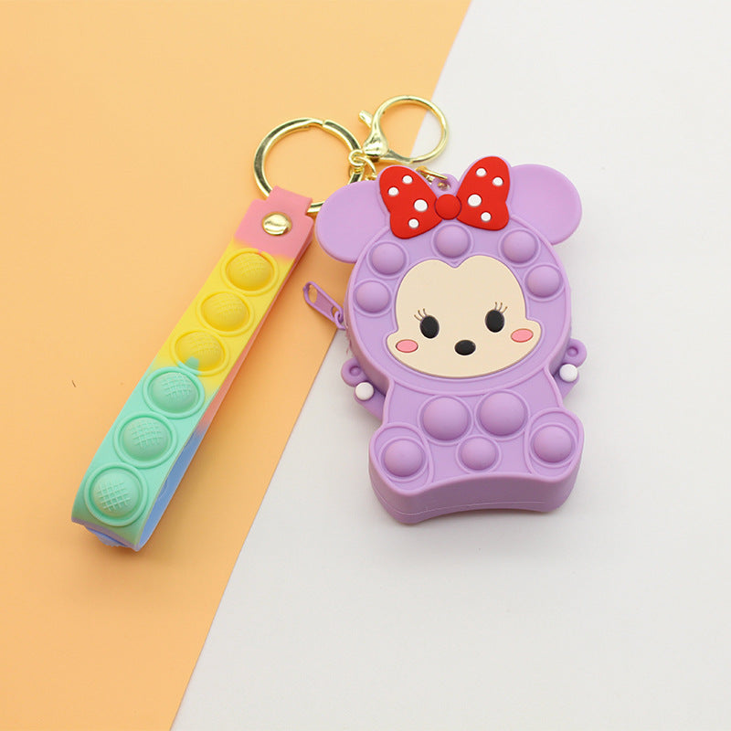 Dame Nøkkelring med Pop It Design Skanto